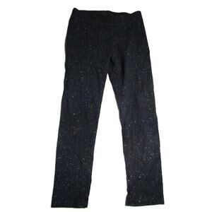 Cat & Jack Toddler Girl Glitter Leggings Size 4T Black Starry Print Oeko-Tex